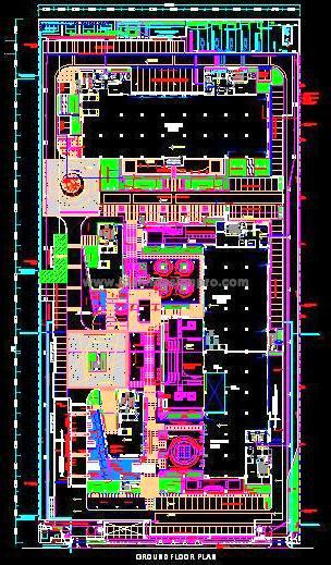 IT Park Landscape Design CAD- Modern Theme & Elements